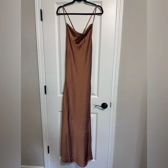 Show Me Your MuMu Copper Tuscany Maxi Slip Dress - Picture 4 of 5